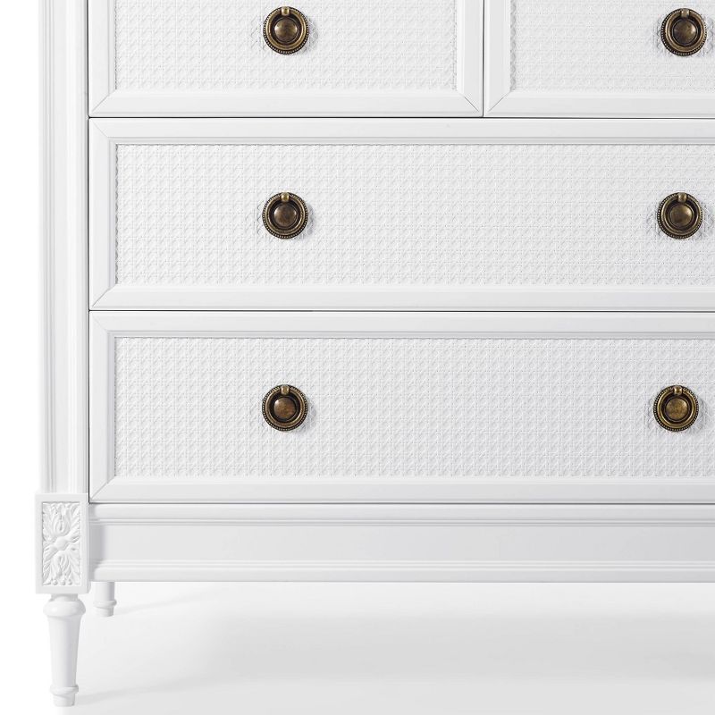 Delta Children Madeline 4 Drawer Dresser with Changing Top - Bianca White
