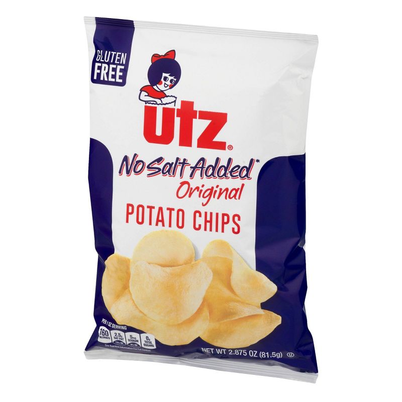 Utz No Salt Original Potato Chips - 2.875oz