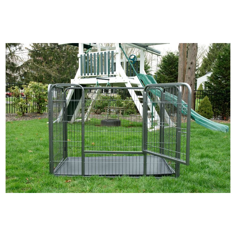 Heavy Duty Rectangle Tube pen Dog Cat Pet Training Kennel Crate - 28" Height