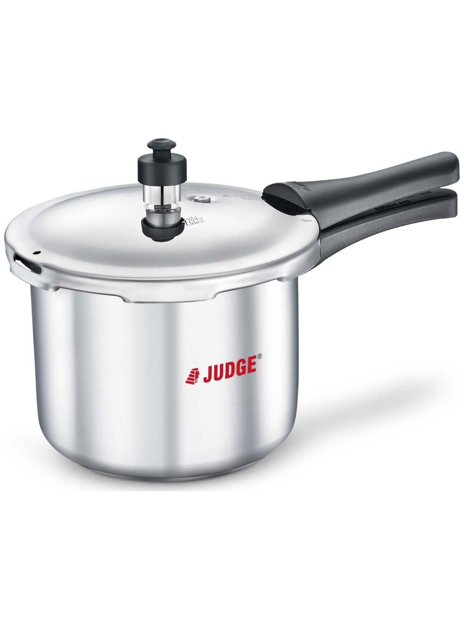 JUDGE Silver Stainless Steel 20 cm Gas Compatible Outer Lid Pressure Cooker (2 L) - Set of 1