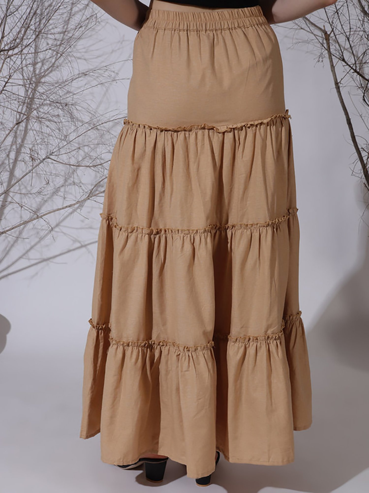 NEUDIS Beige Maxi Skirt