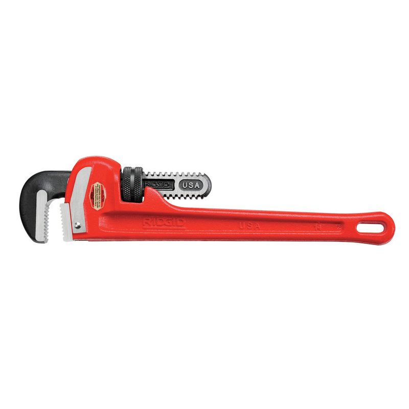 Ridgid 14 Cast-Iron 2 in. Jaw Capacity 14 in. Long Straight Pipe Wrench