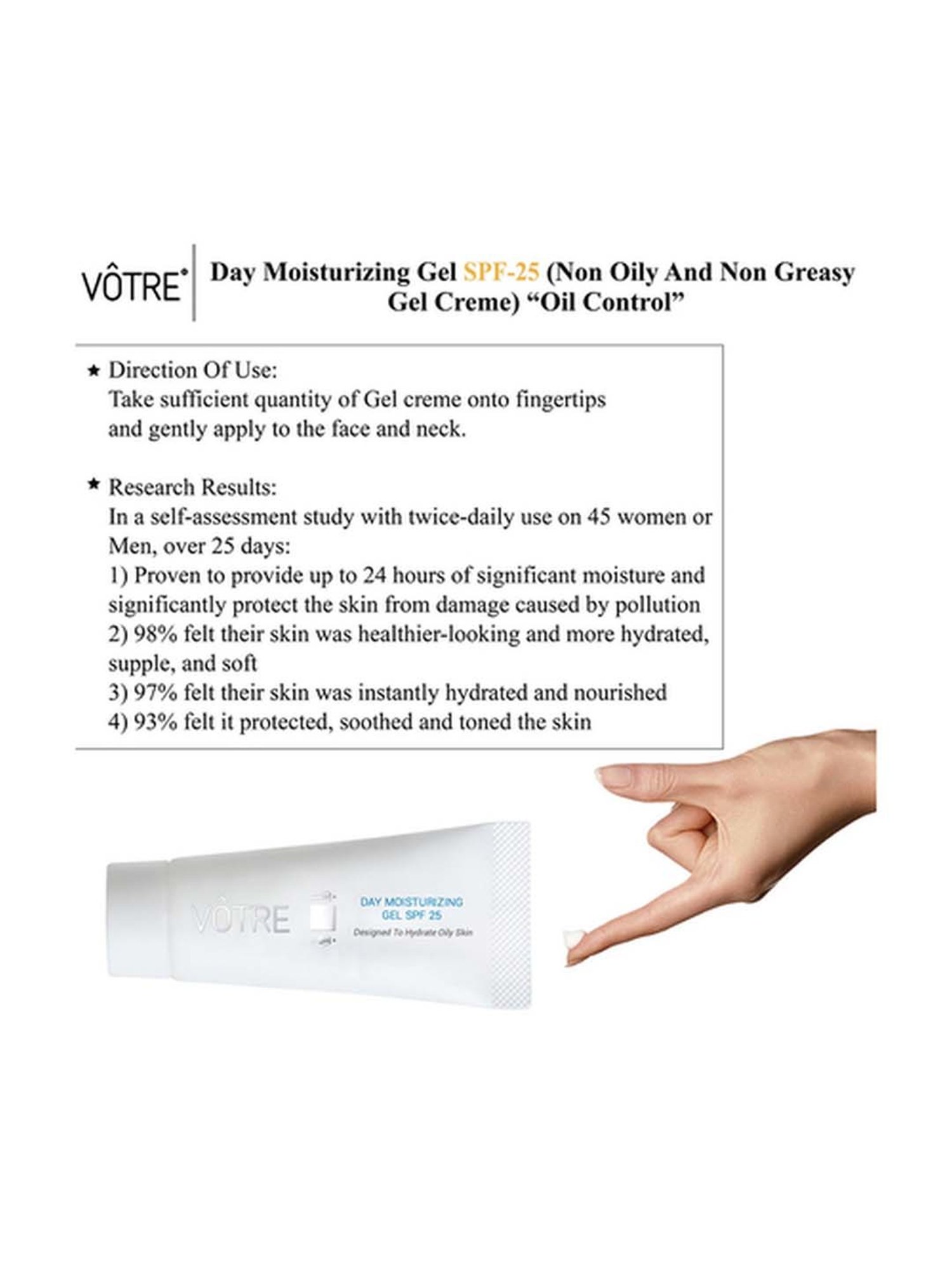 Votre Day Moisturizing Gel SPF 25 - 30 gm