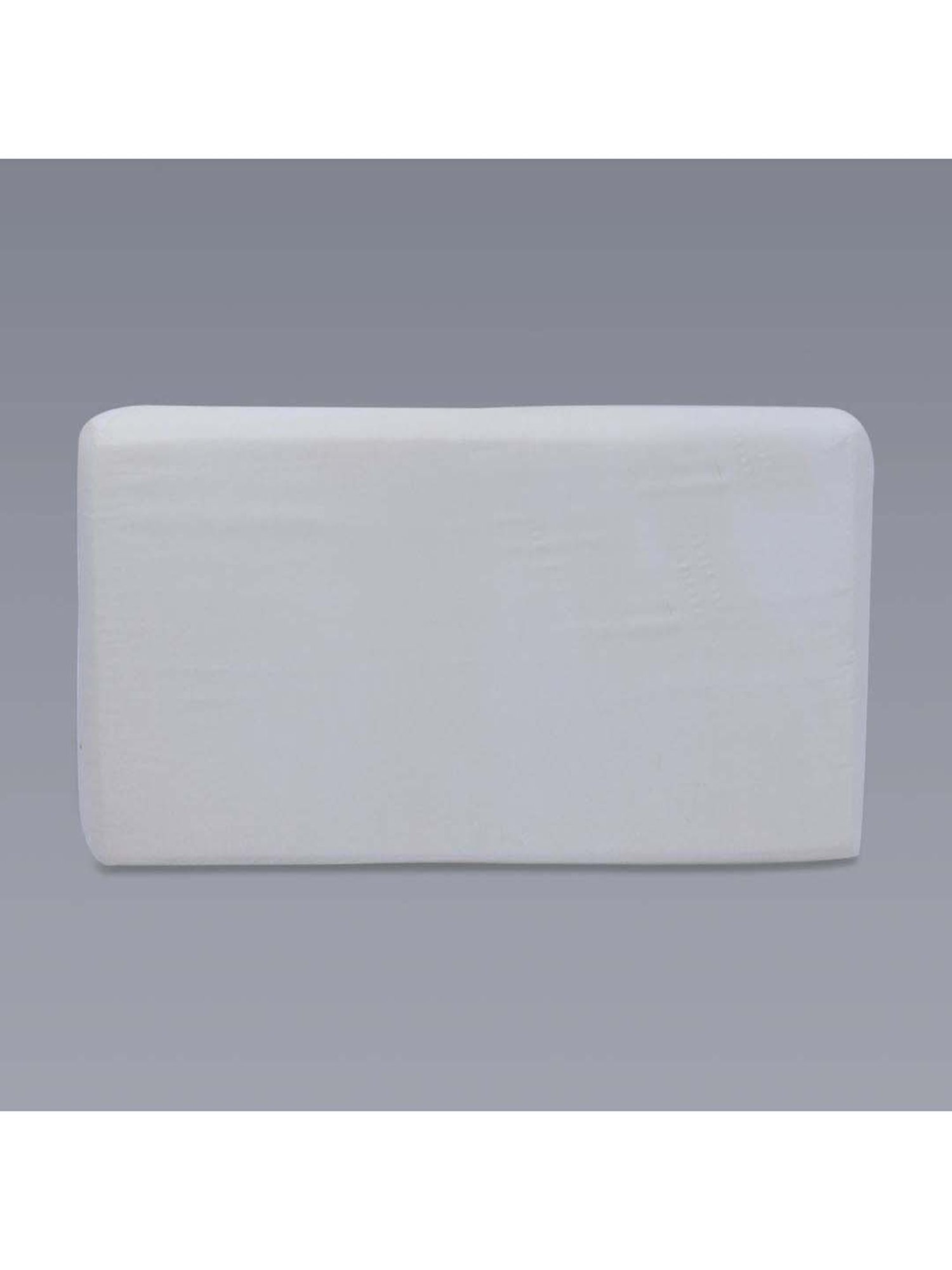 The White Willow Black Orthopaedic Mid Backrest Memory Foam Pillow - Set of 1