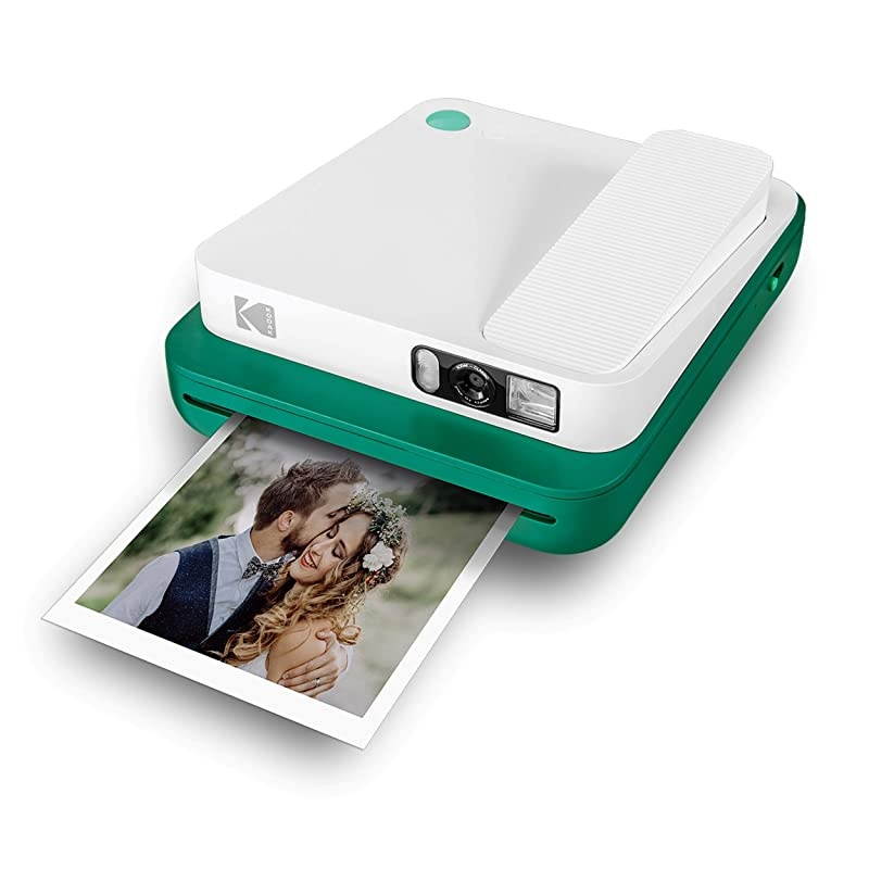 KODAK Smile Classic Digital Instant Camera with Bluetooth Green 16MP Pictures 35 Prints Per Charge Includes Starter Pack 35 x 425  Photo Paper Sticker Frames Edition