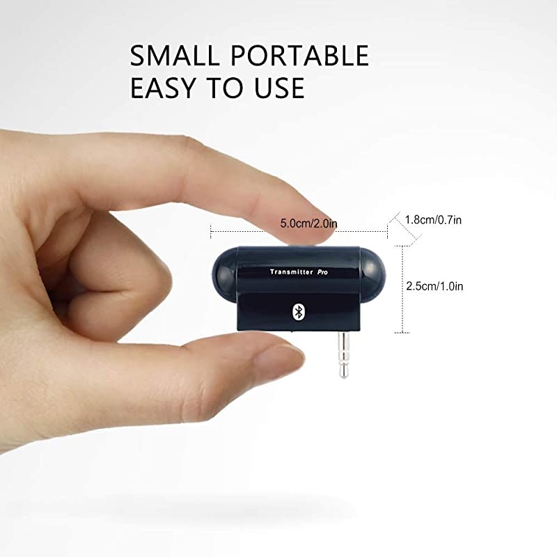 TxPro Bluetooth Wireless Multilink Stereo Audio Transmitter A2DP with 35 mm Audio Plug for iPod iPad Zune Zen Sansa Mp3 Players PSP Nintendo 3D TV Car Stereo Home Stereo