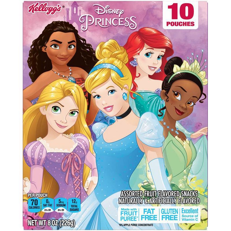 Kellogg's Disney Princess Assorted Fruit Flavored Snacks  - 10pk