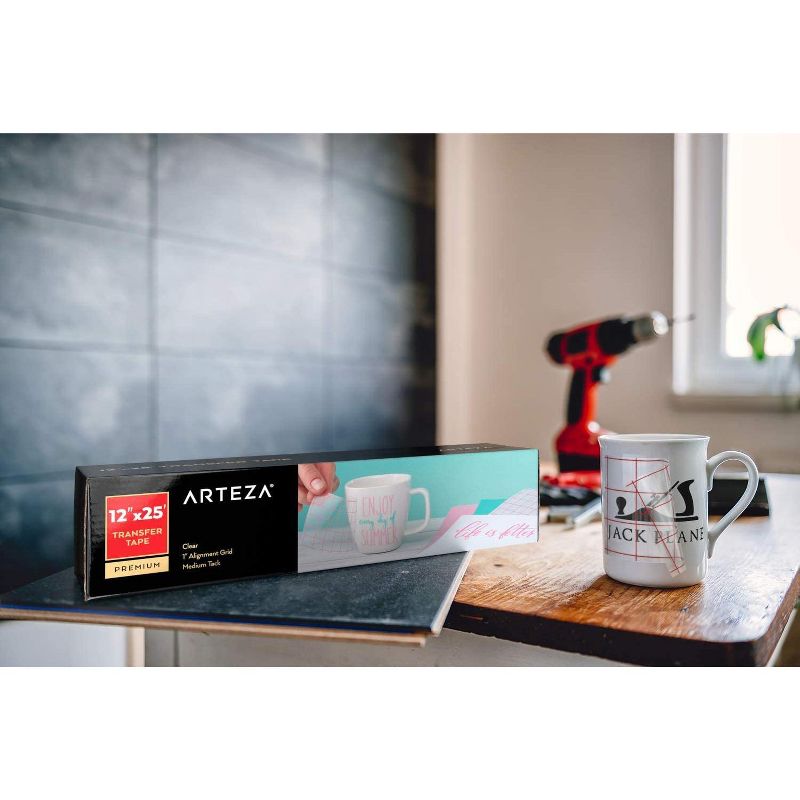 Arteza Transfer Tape, Clear, Medium Tack, 12"x25" (ARTZ-8917)