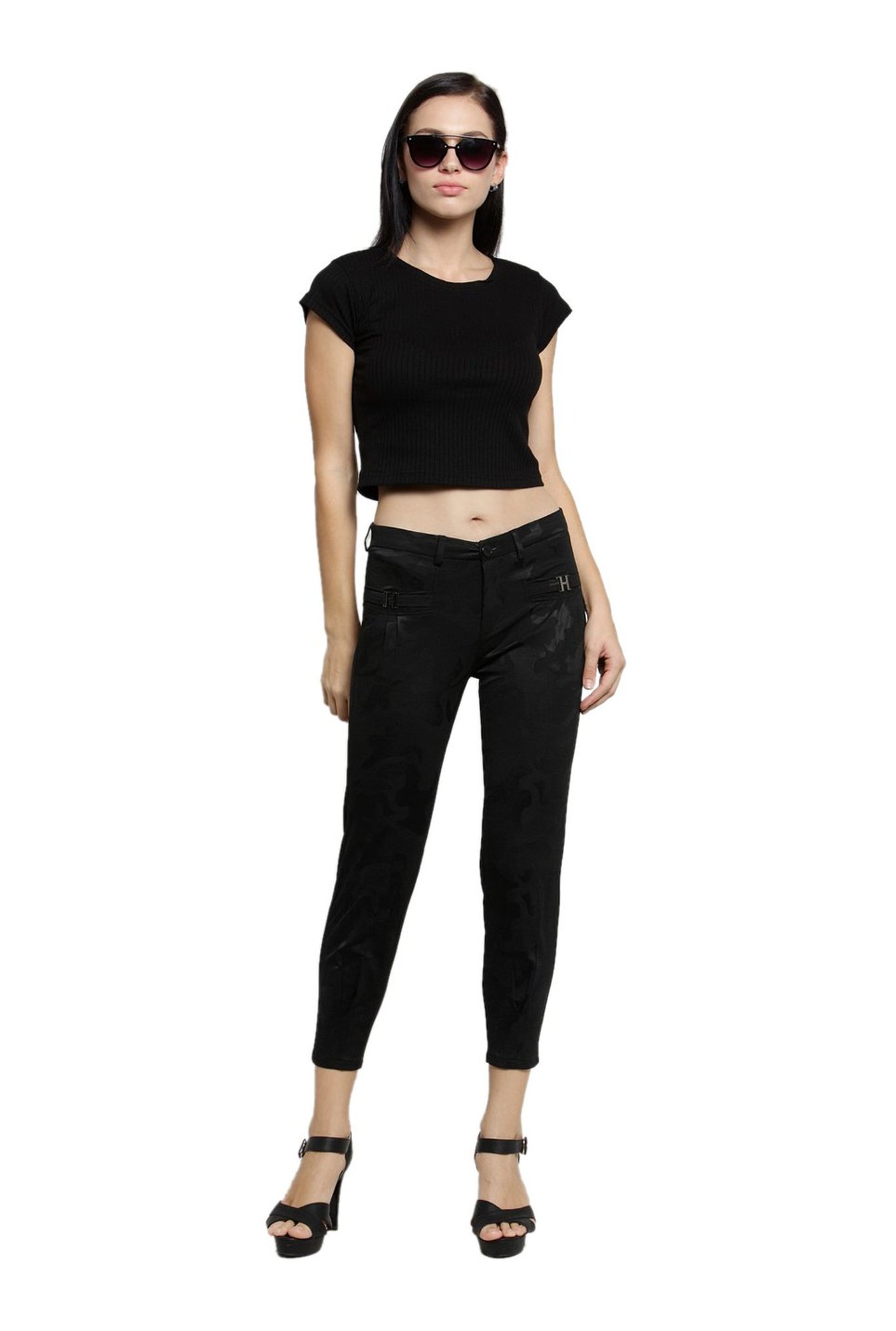 Westwood Black Camo Print Jeggings