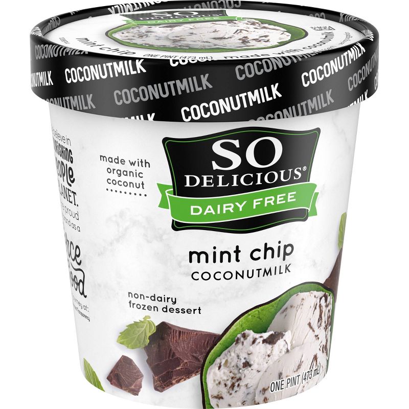 So Delicious Dairy Free Coconut Milk Frozen Dessert Mint Chip - 16oz
