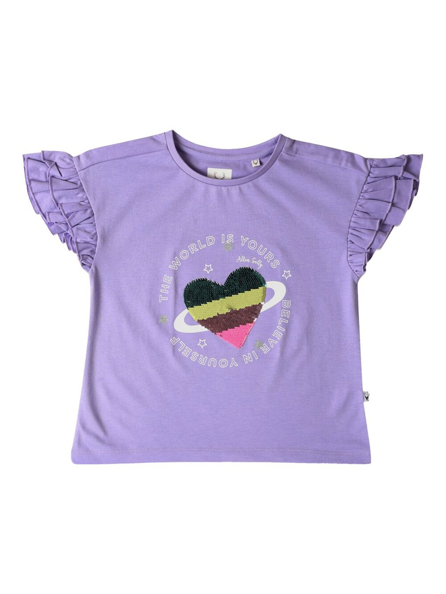 KIDS ONLY Anthracite Black Cotton Printed T-Shirt
