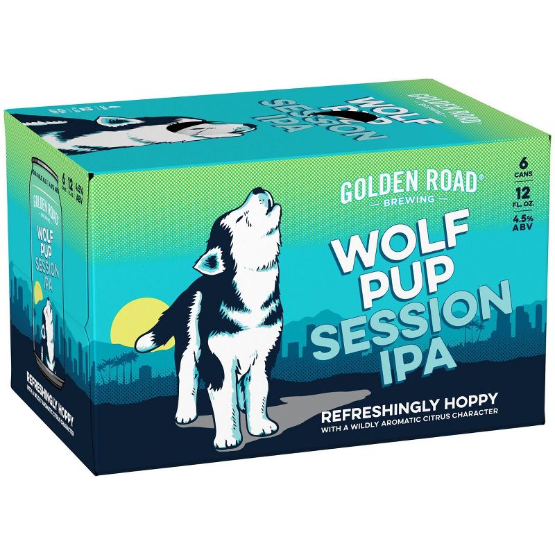 Golden Road Wolf Pup Session IPA Beer - 6pk/12 fl oz Cans