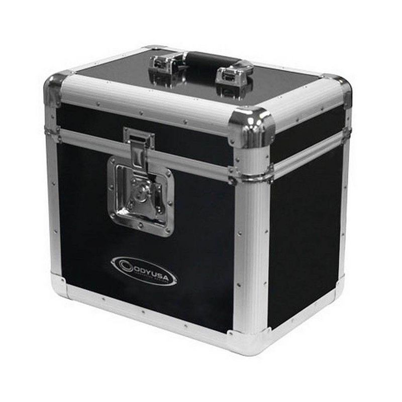 Odyssey KROM Transport Case for 70, 12 Inch Vinyl Records, Black (2 Pack)