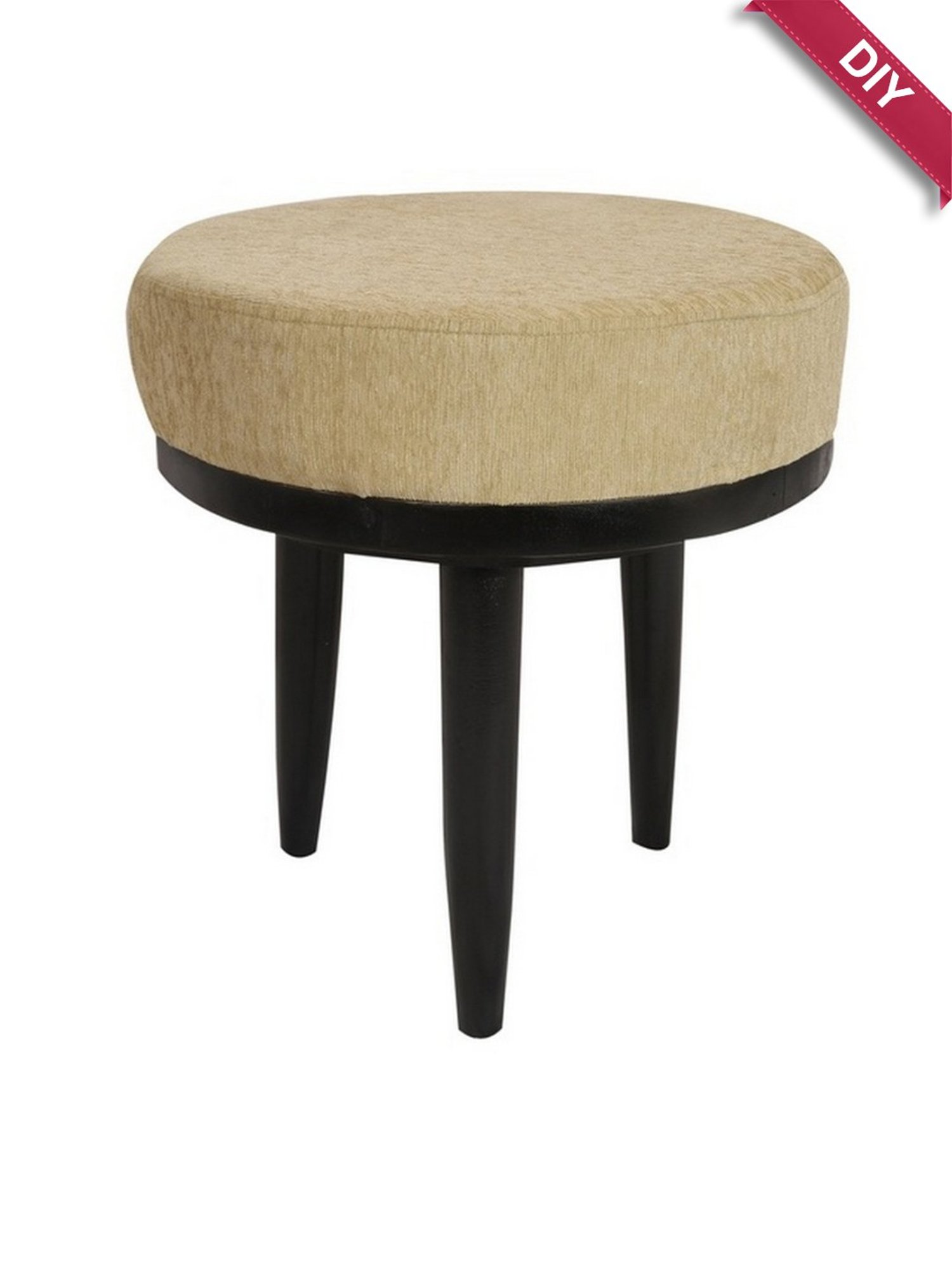 Chumbak Spring Marigold Floral Green Mango Wood Modern Trunk Storage Ottoman