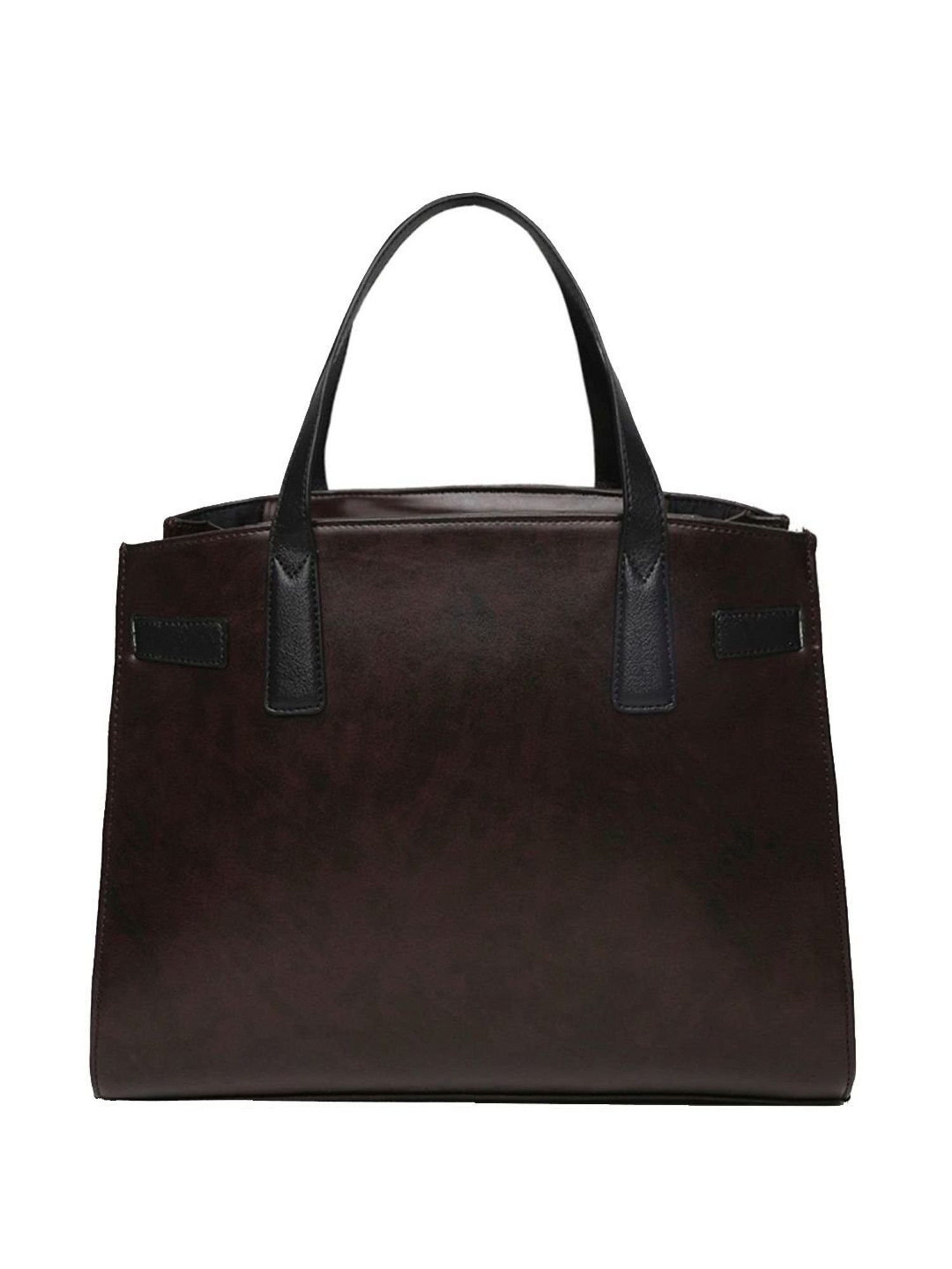 KLEIO Brown Solid Medium Handbag