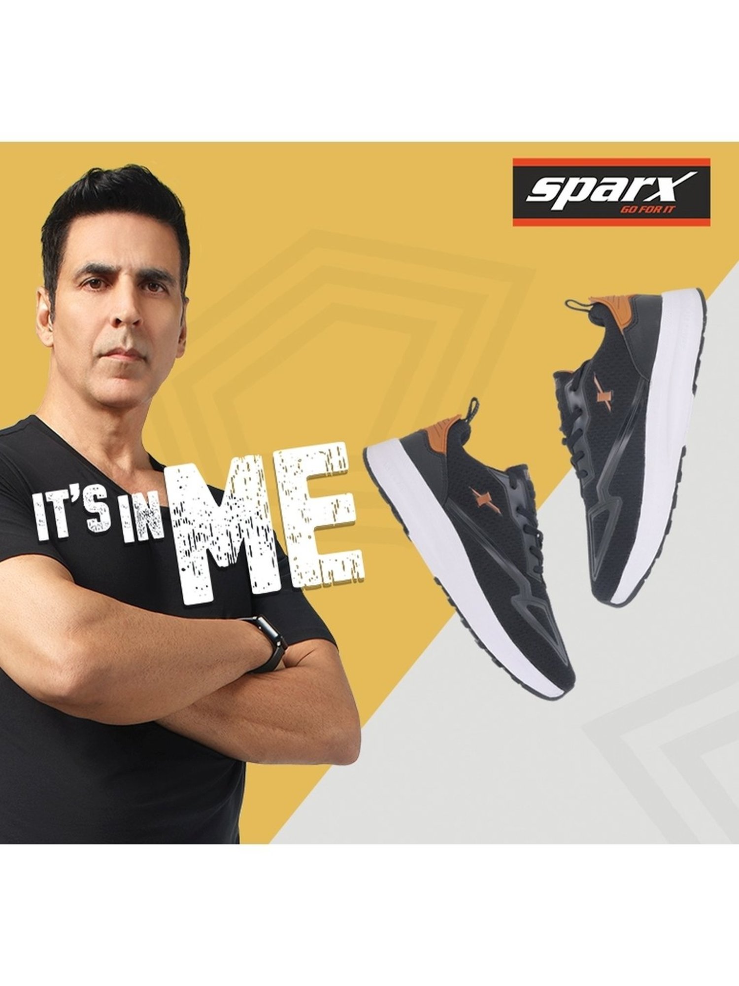 Sparx Men's Black Running Shoes