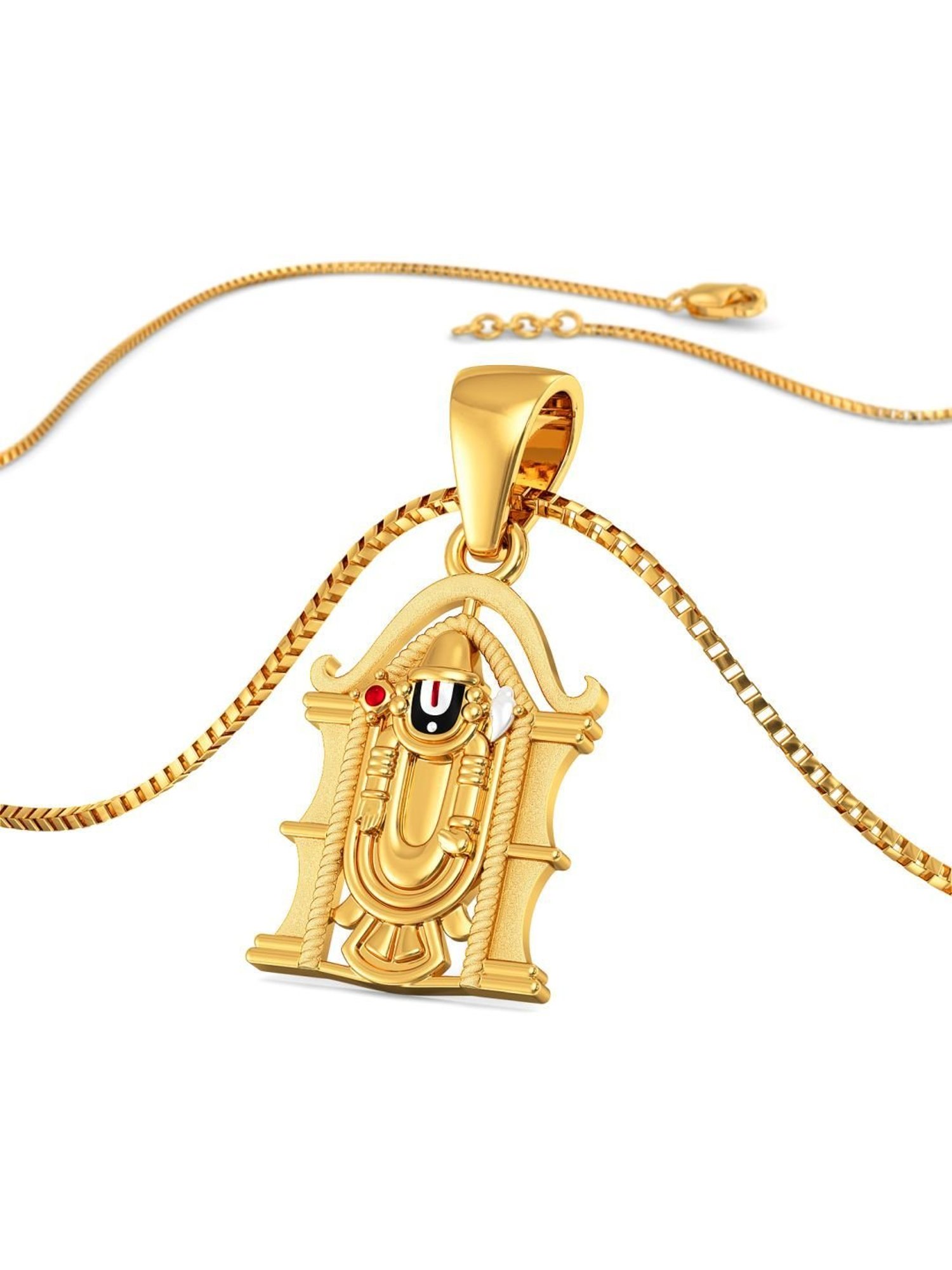 CKC Sacred Rudraksha Gold Pendant: Single Loop Elegance