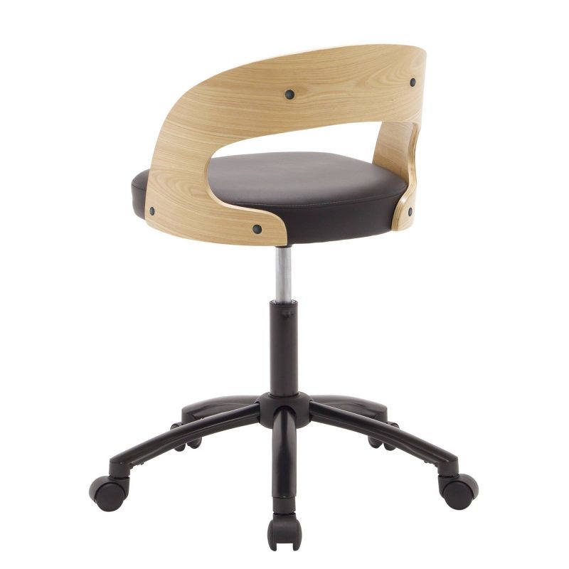 Ashwood Task Chair Black/Ashwood - Calico Designs