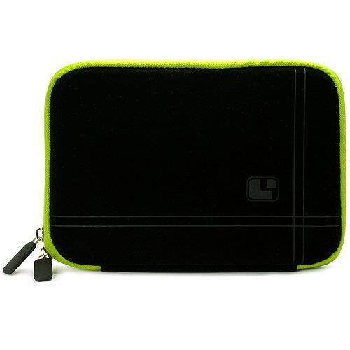SumacLife Drumm Carrying Sleeve with Back Pocket for Most 6-7-Inch Tablets (SLDrumm67BLKGRN)
