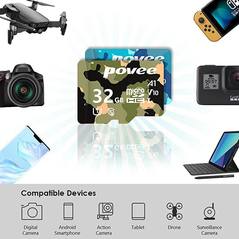 Pack of 3GB Micro SD Card with AdapterClass10 MicroSDHC Card for Nintendo Switch Class 10 Memory Card for Android Smartphone Digital Camera Tablet and DJI Drone