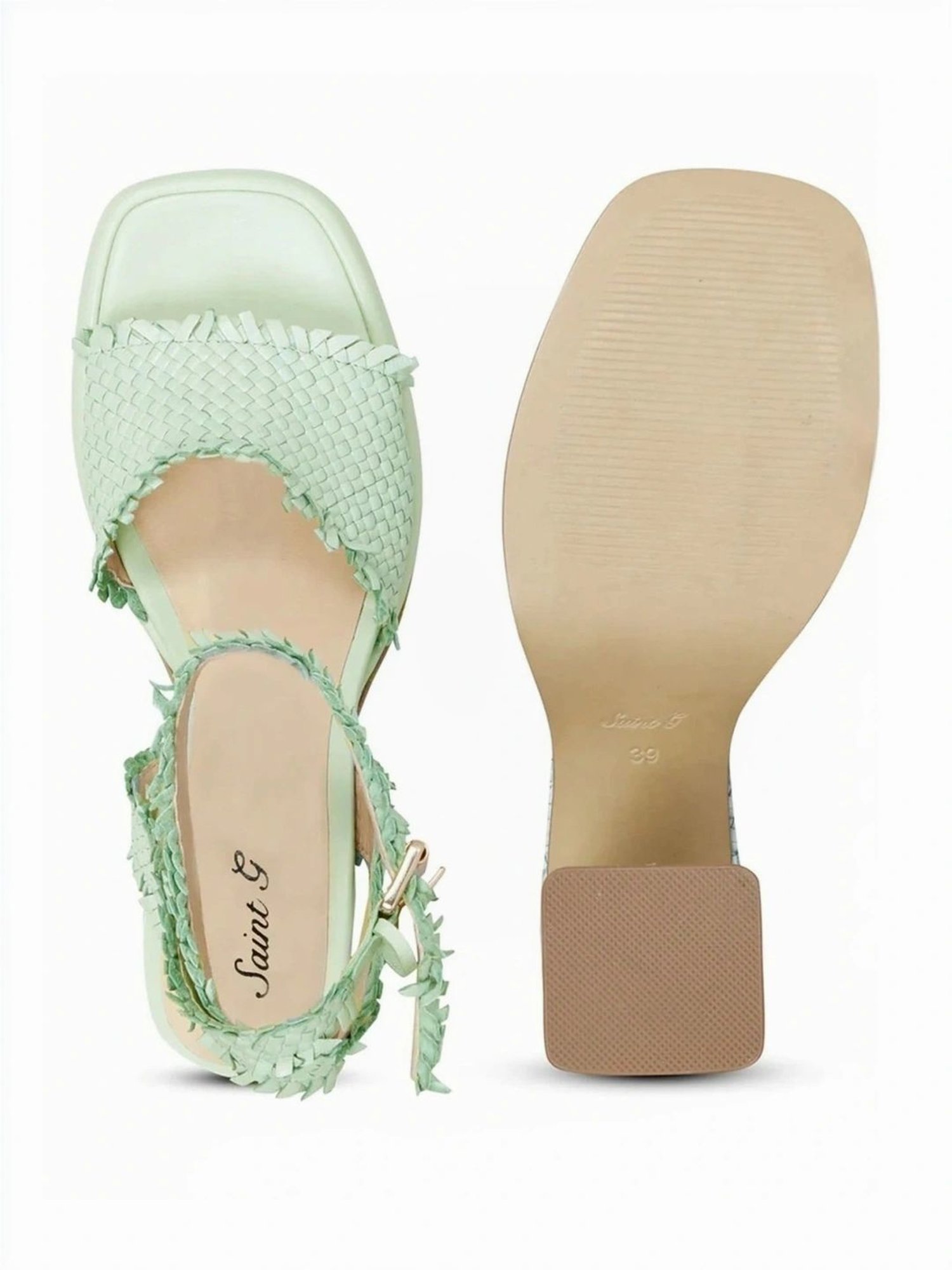 Saint G Women's Hannah Aqua Ankle Strap Sandals