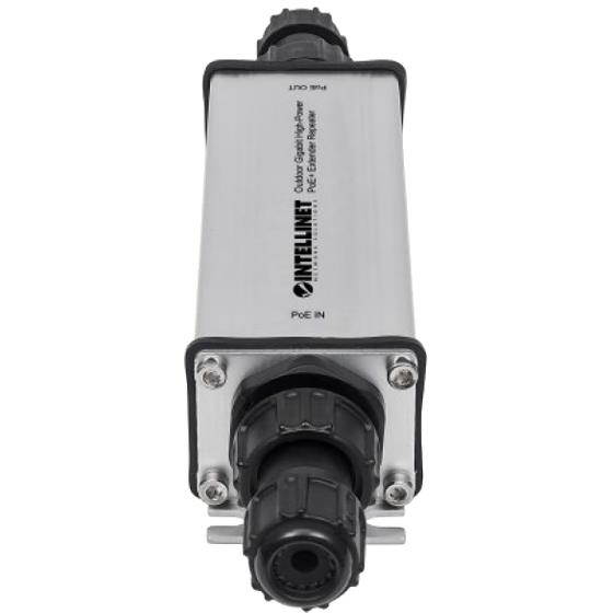 Intellinet Network Solutions Outdoor Gigabit High-Power PoE+ Extender Repeater (561211)