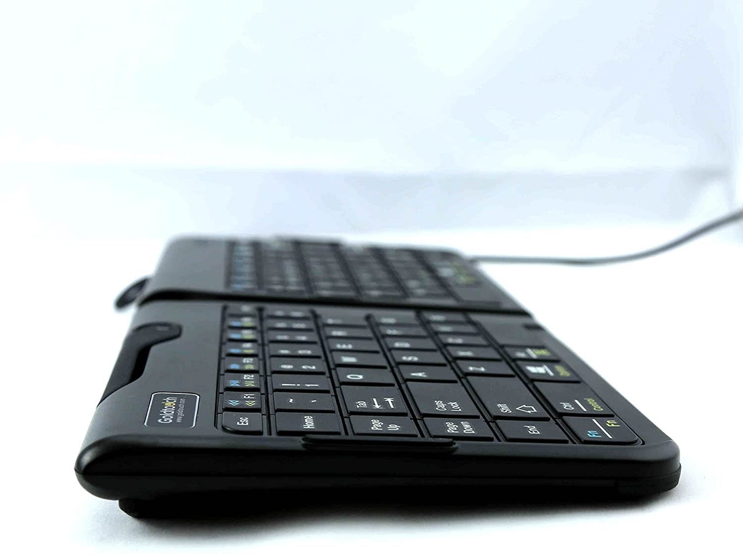 Goldtouch Go!2 Mobile Keyboard - PC & Mac GTP-0044 Plus Jestik Microfiber Cloth - Value Bundle