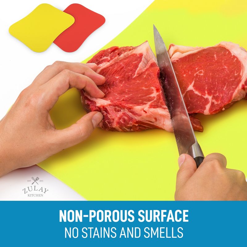 Zulay Kitchen Extra Thick Flexible Cutting Board Mats