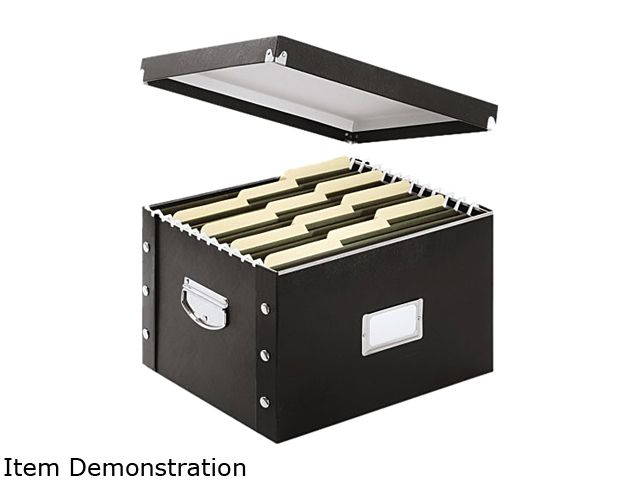 Snap-N-Store SNS01536 Snap N Store Storage Box, Letter/Legal, 16 1/4 x 9 3/4 x 13 1/4, Black