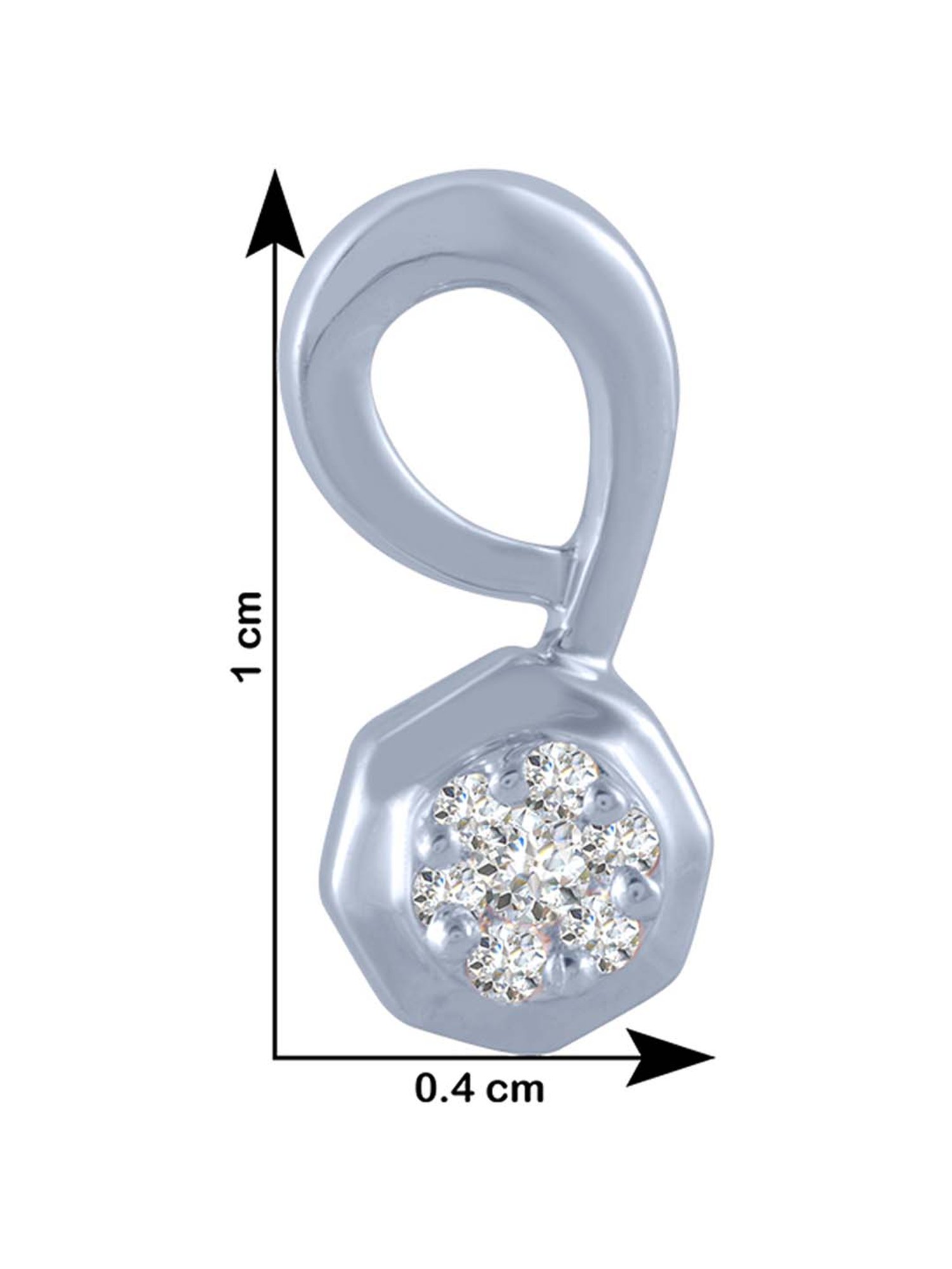 P.C. Chandra Jewellers 14 kt Gold & Diamond Earrings