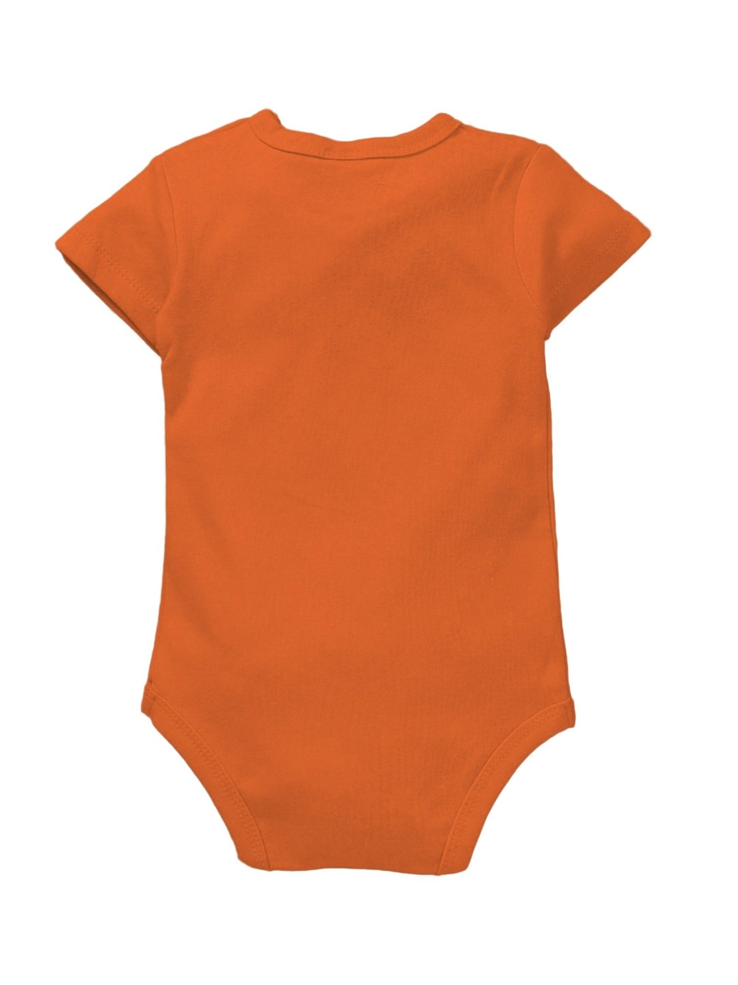 Zeezeezoo Kids Orange Cotton Printed Onesie