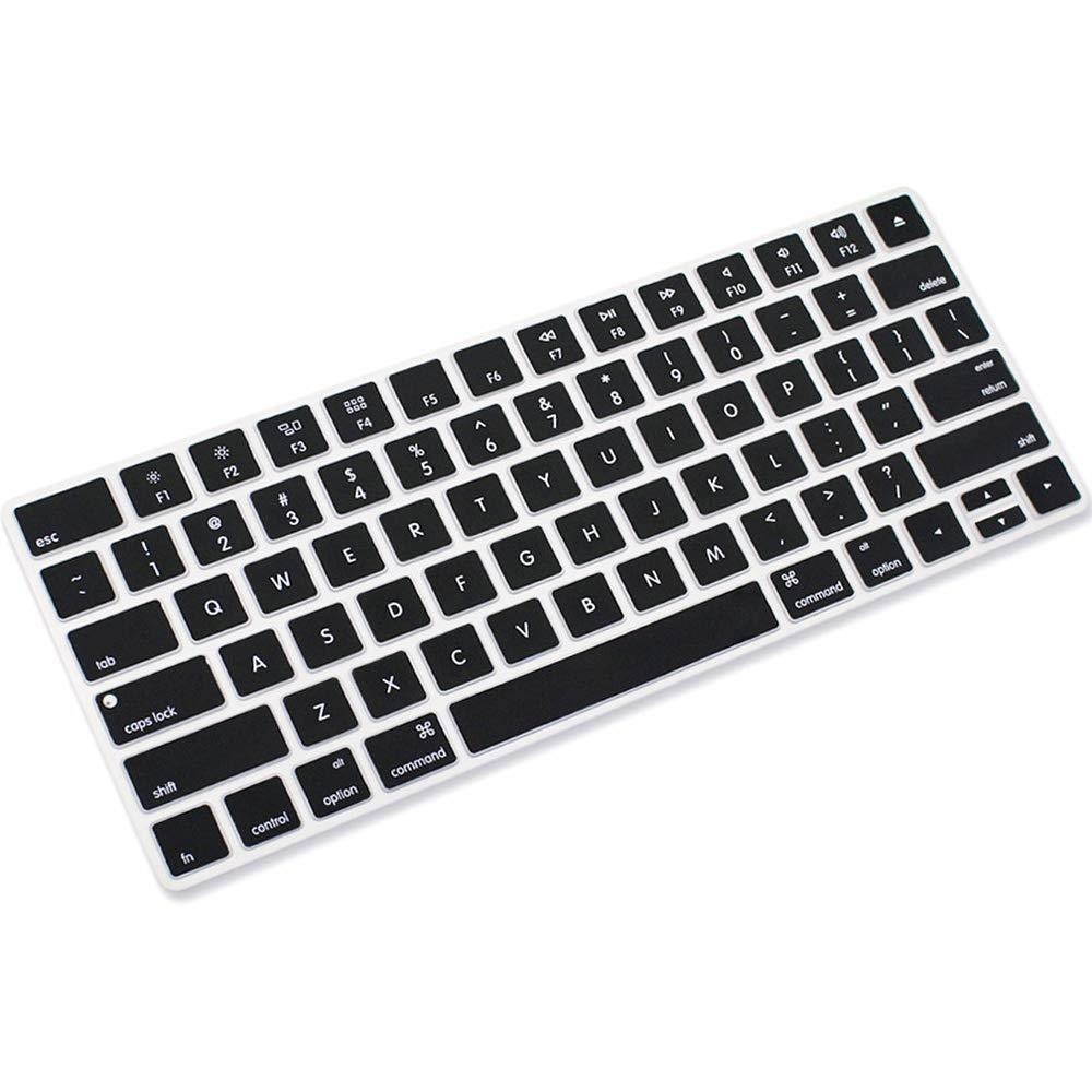 ProElife Ultra Thin Silicone Keyboard Protector Cover Skin for Apple iMac Magic Wireless Bluetooth Keyboard MLA22L/A (A1644, 2015 Released) U.S Layout, Black