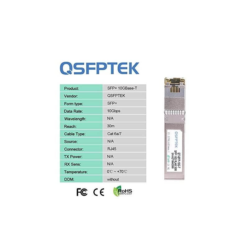 for Arista SFP10GET 10G SFP+ Copper RJ45 Module 10GBASET Transceiver up to 30m