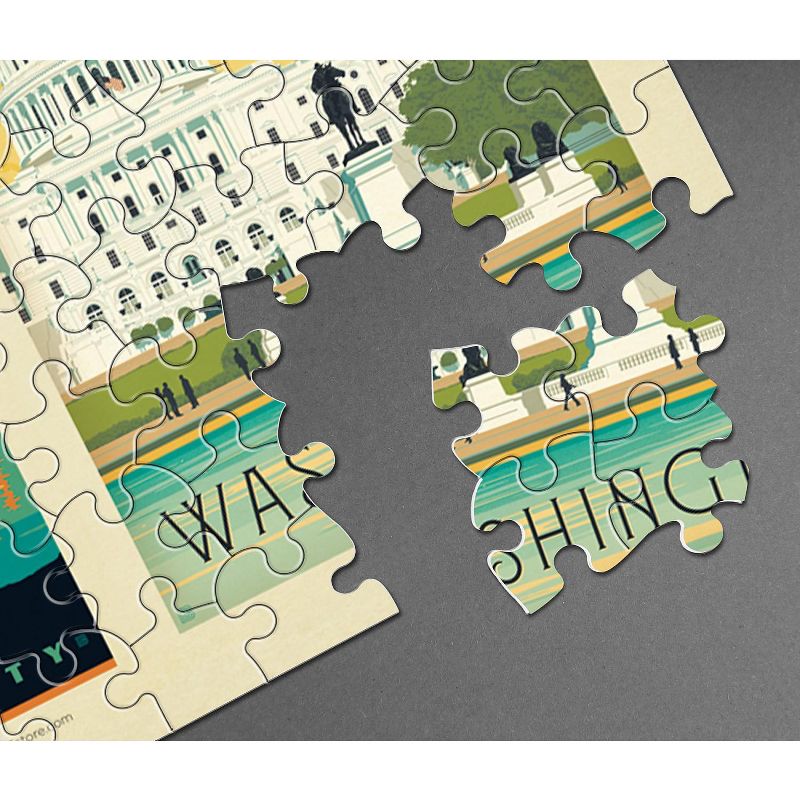 Americanflat 500 Piece Jigsaw Puzzle, 18x24 Inches, "American Travel Mid-Atlantic" Art by Anderson Design Group