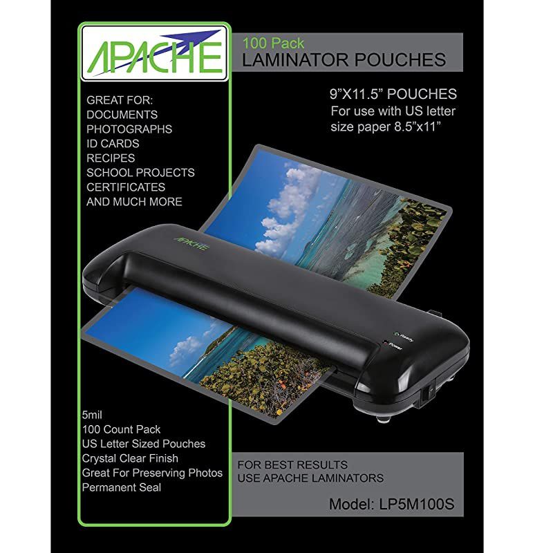 Laminating Pouches 5 mil 5mil Letter 100 Pack