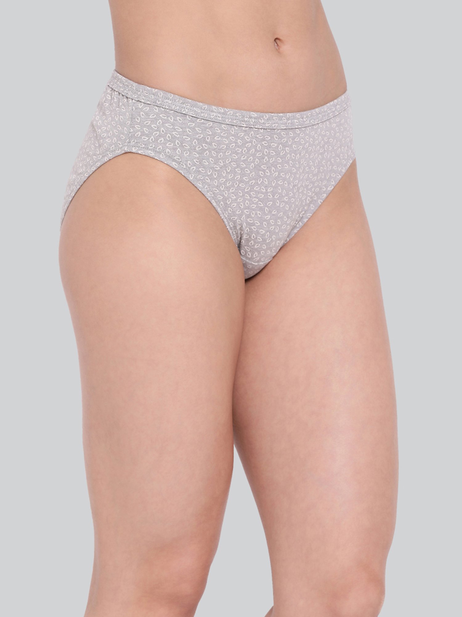 Lyra Assorted Color Cotton Printed Bikini Panties - Pack Of 10