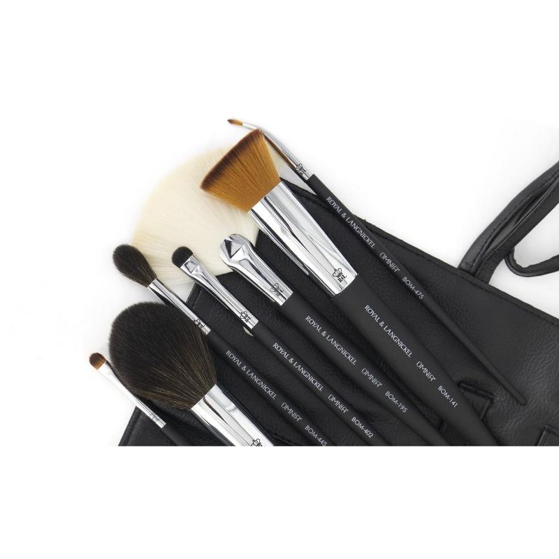 OMNIA Brush Artist Favorites, Dominique Lerma, 8pc Makeup Brush Set with Wrap