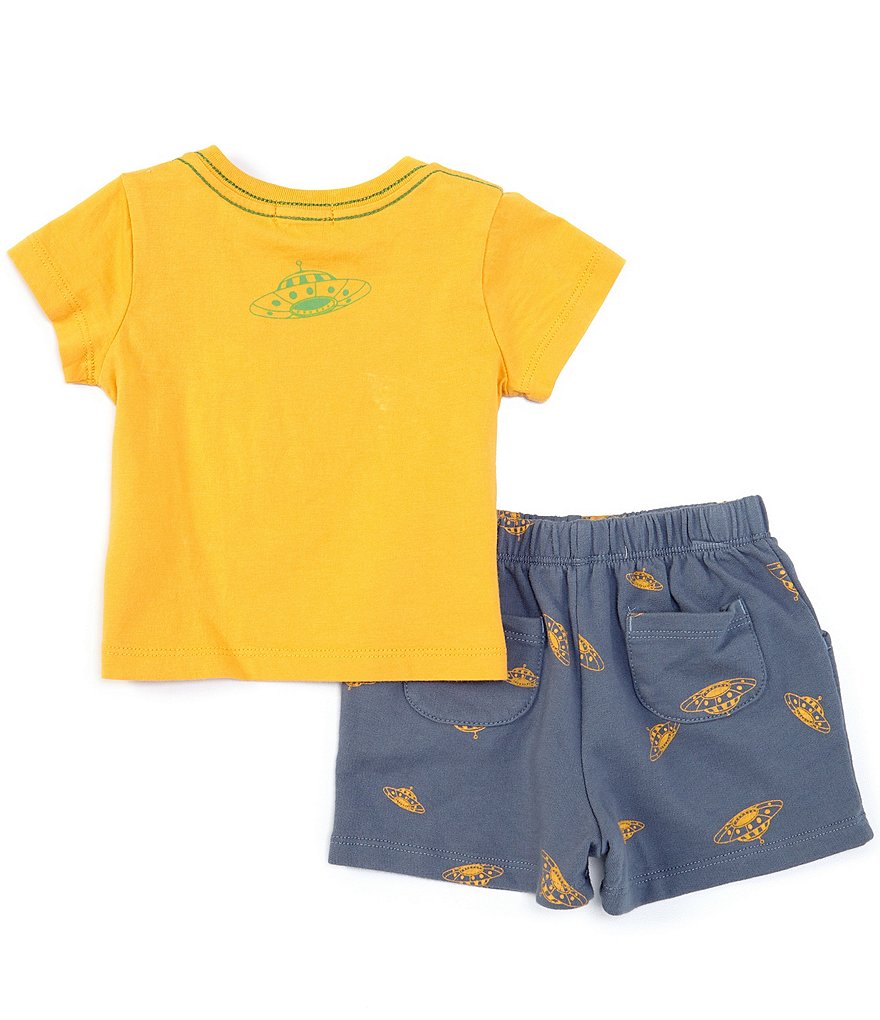 Peek Baby Boys 3-24 Months Short-Sleeve Prodigy Tee & Printed Shorts Set