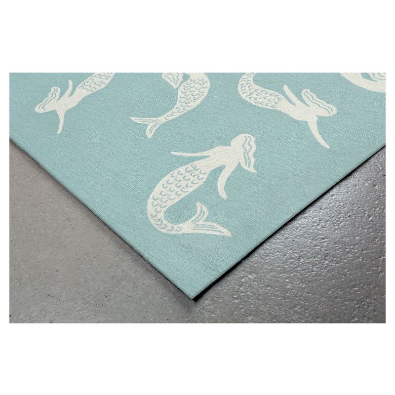 Blue Mermaid Tufted Area Rug 5'X7'6" - Liora Manne