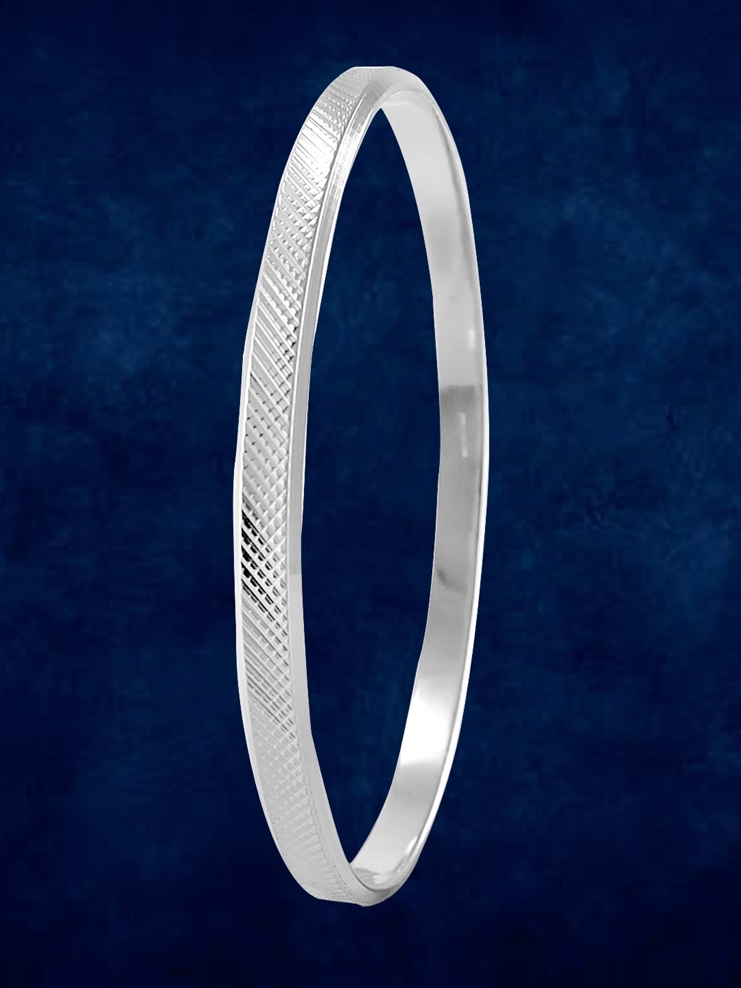 Taraash 92.5 Sterling Silver Sikh Punjabi Sardar Kada for Men