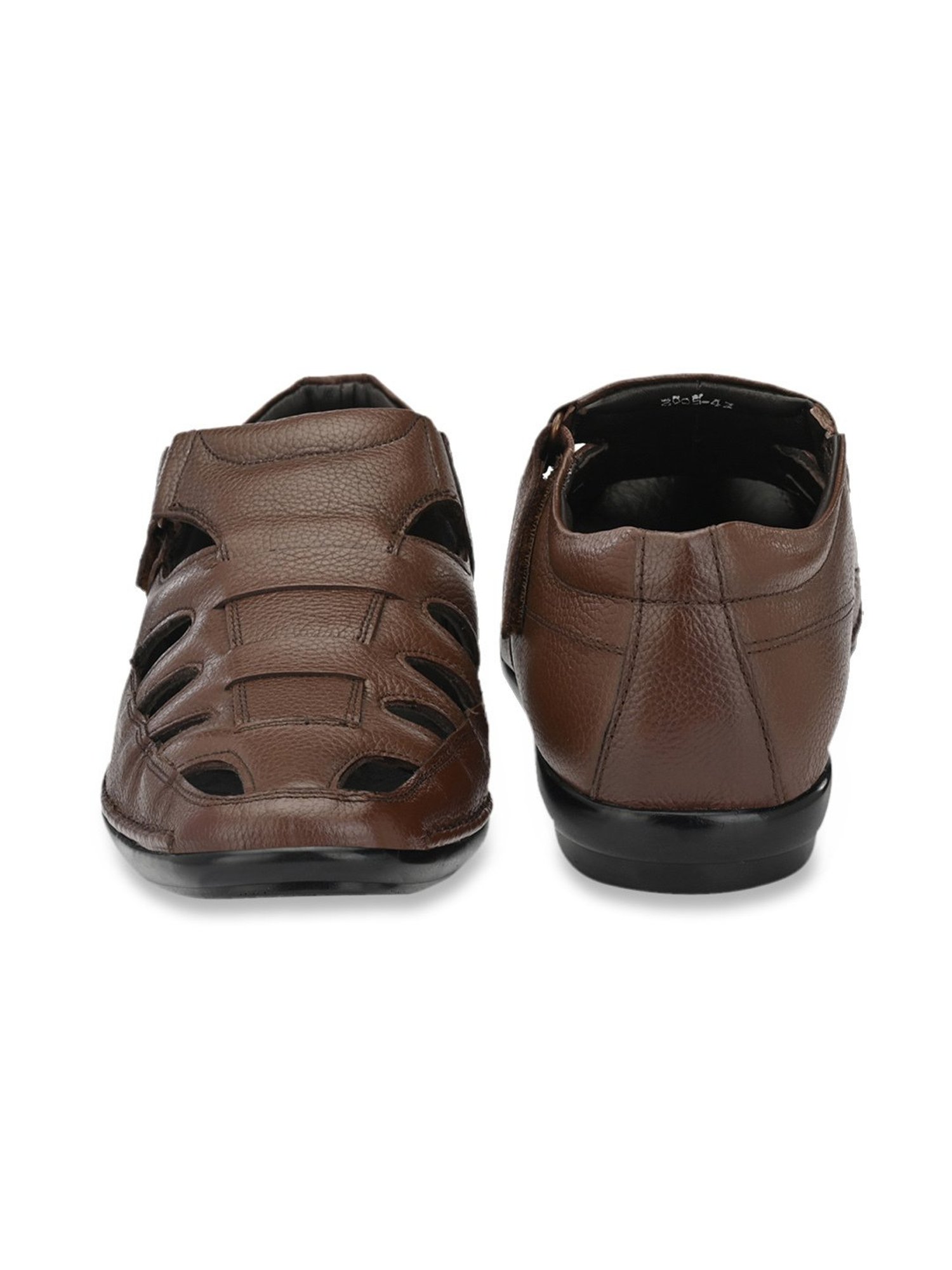 Delize Men's Brown Fisherman Sandals