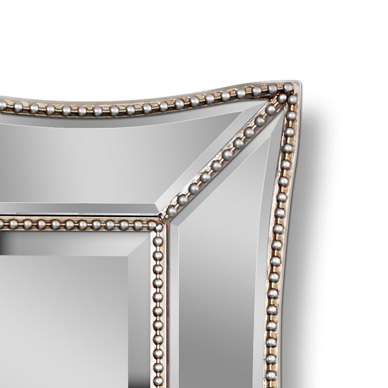 24" x 36" Scalloped Metro Beaded Mirror - Head West