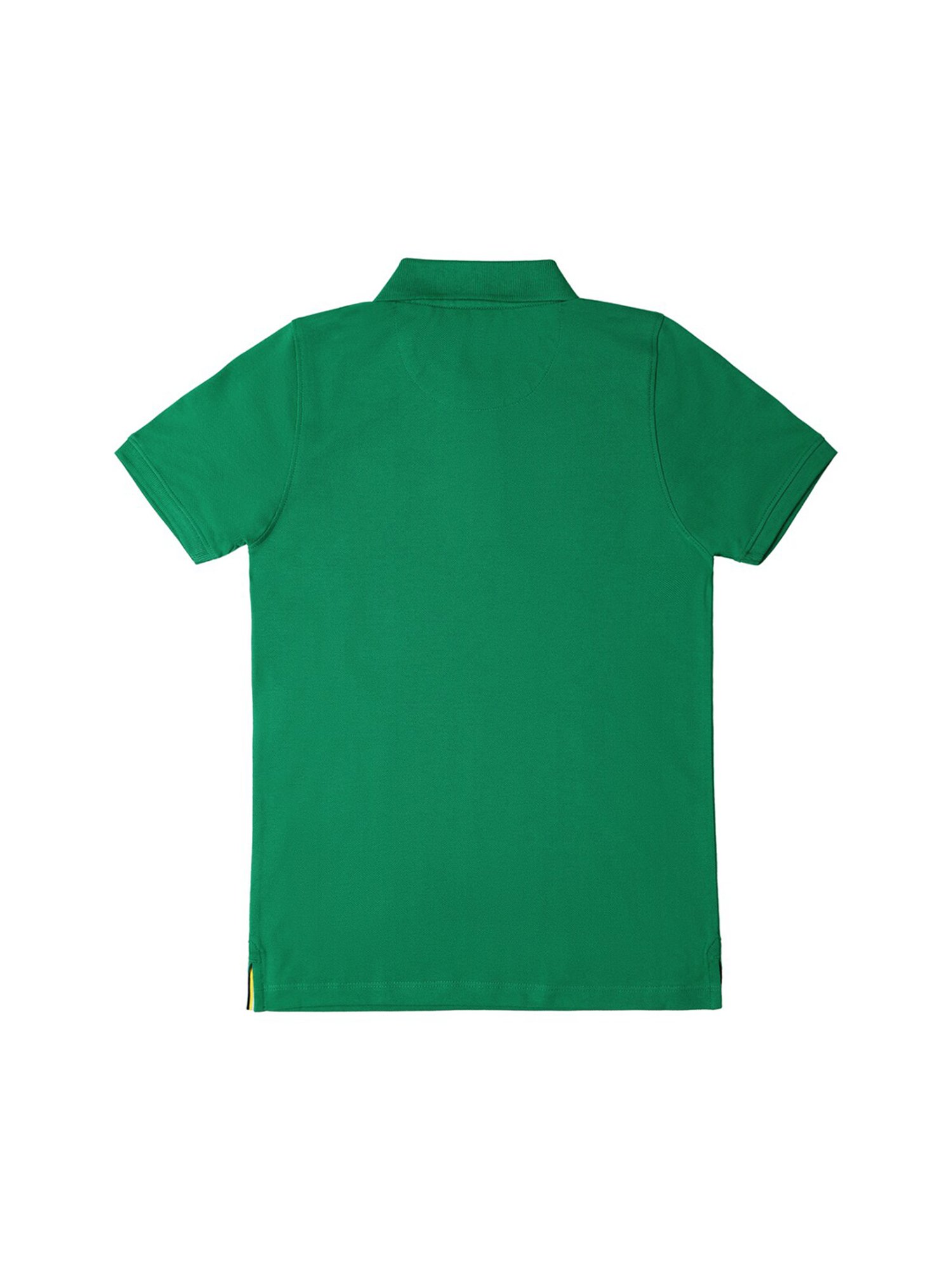 Allen Solly Junior Green Solid Polo T-Shirt