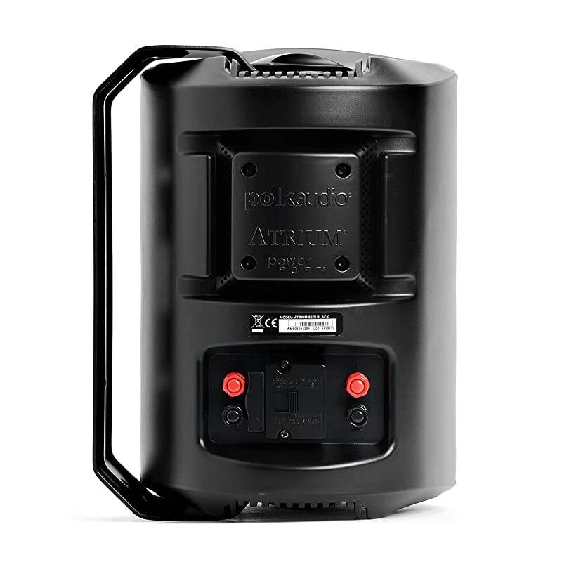 Atrium 8 SDI Flagship Outdoor All-Weather Speaker (Black) - Use as Single Unit or Stereo Pair | Powerful Bass & Broad Sound Coverage