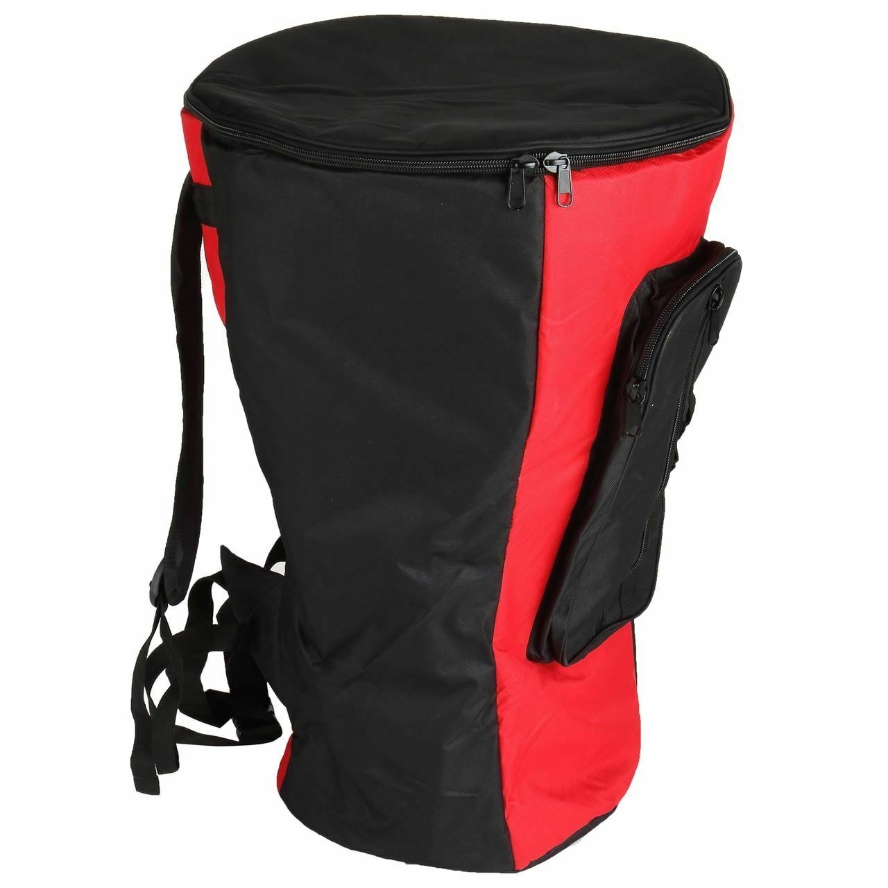 XL Heavy Duty Djembe Bag, Red/Black (For 12x24 Djembes)