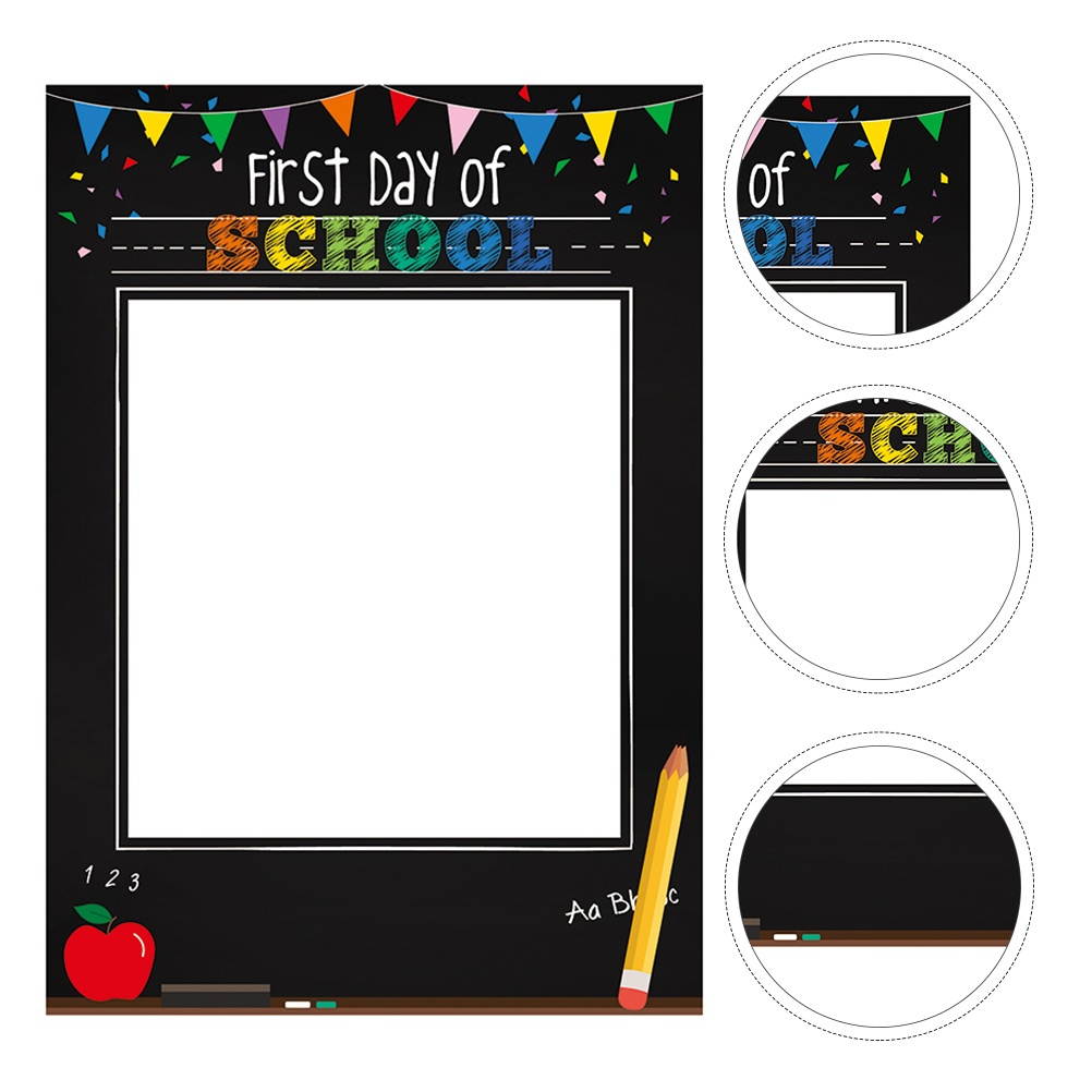 First Day of School Photo Booth Props Frame for Classroom Decor Party Favors