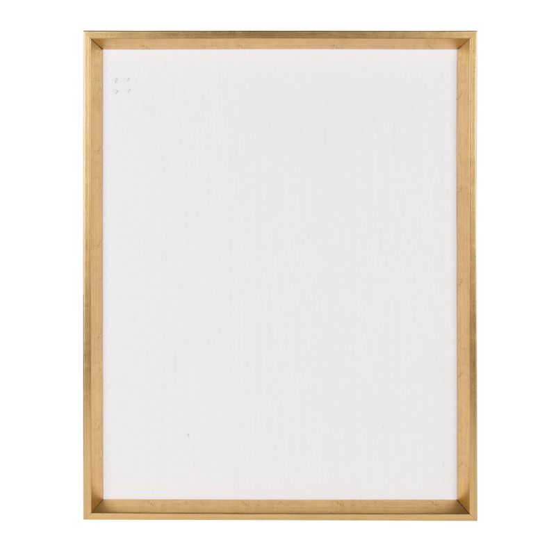 28" x 21" Calter Framed Linen Fabric Pinboard Gold - Kate and Laurel