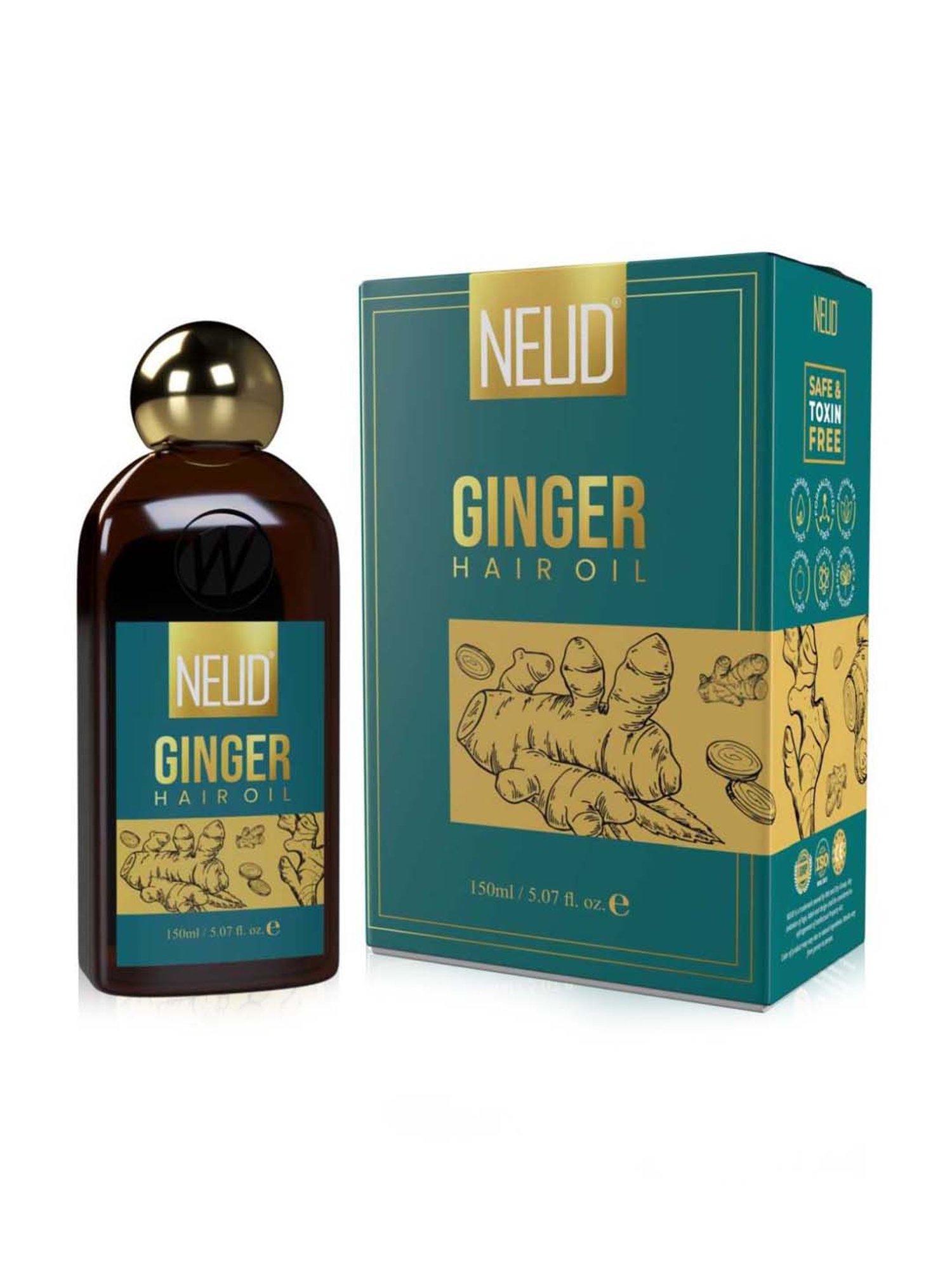Neud Premium Ginger Hair Oil - 150 ml