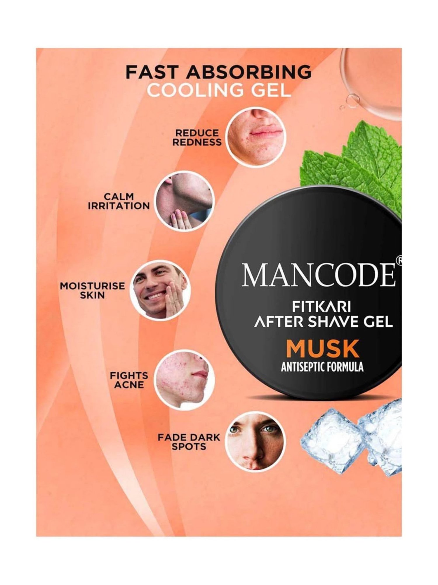 Mancode Fitkari After Shave Gel (Original) - 100 gm