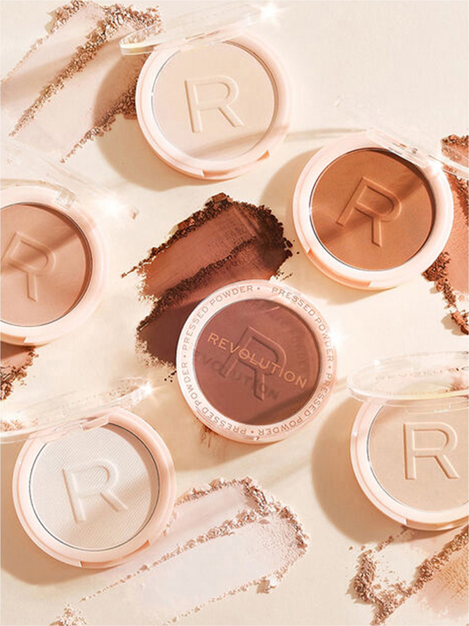 Makeup Revolution Reloaded Pressed Powder Beige - 6 gm